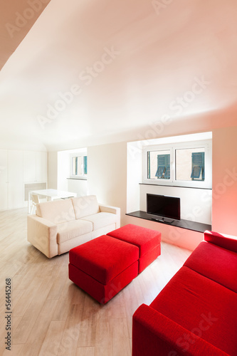 Photo: Interior, beautiful apartment, modern furniture Interior, beautiful apartment, modern furniture