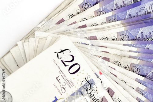 Photo: Twenty pound notes Twenty pound notes