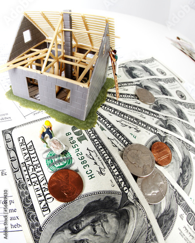 Photo: House under construction. House under construction.