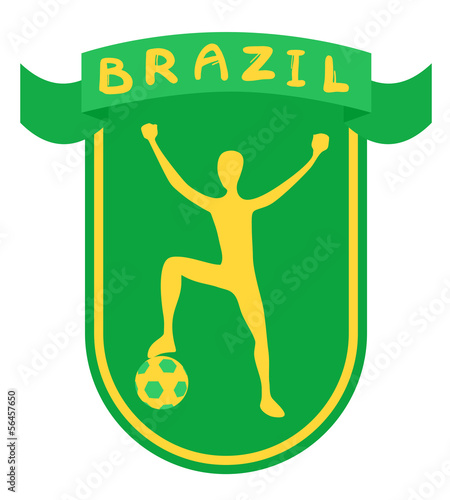 Vector: Brazil ribbon Brazil ribbon