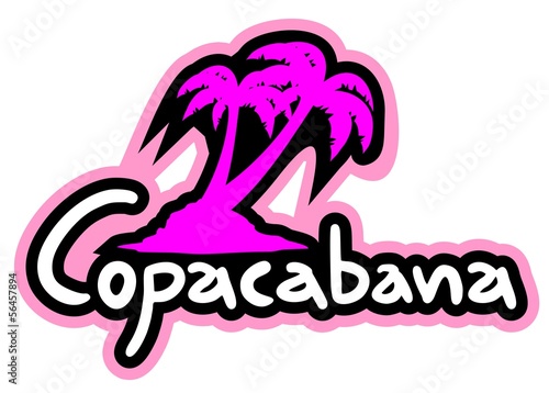 Vector: Beach copacabana Beach copacabana