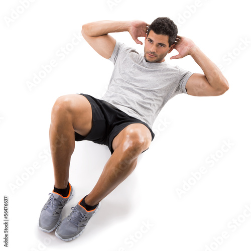 Photo: Man doing exercises Man doing exercises