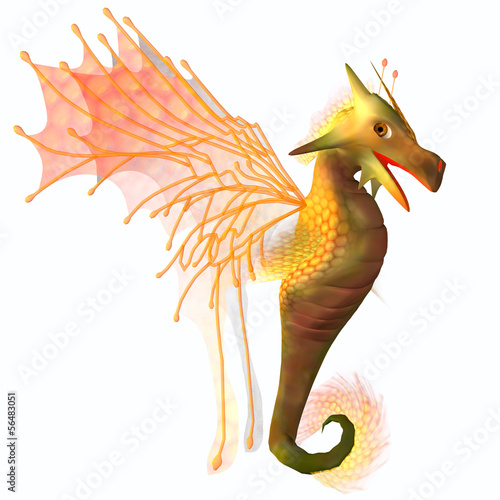 Illustration: Yellow Faerie Dragon Yellow Faerie Dragon