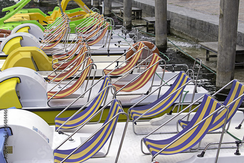 Photo: Pleasure boat moorage color image Pleasure boat moorage color image