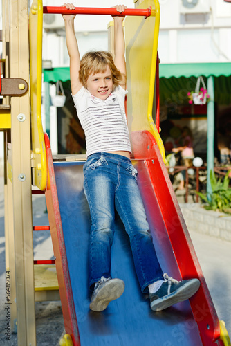 Photo: girl on slide girl on slide