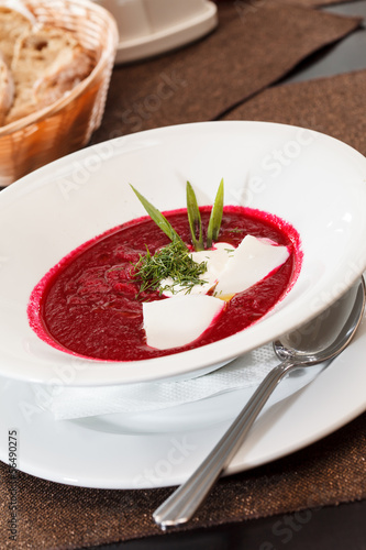 Photo: Cold beetroot soup Cold beetroot soup