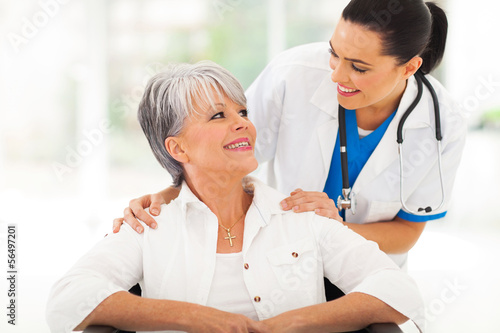 Photo: caring doctor with senior patient caring doctor with senior patient