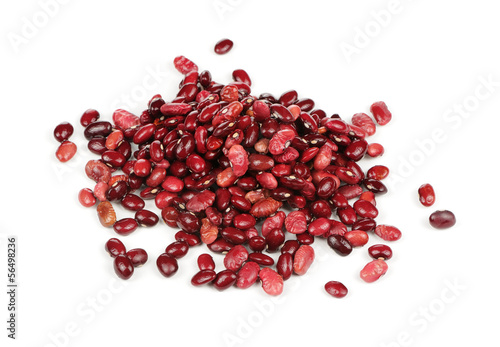 Photo: Red Kidney Beans Isolated on White Background Red Kidney Beans Isolated on White Background