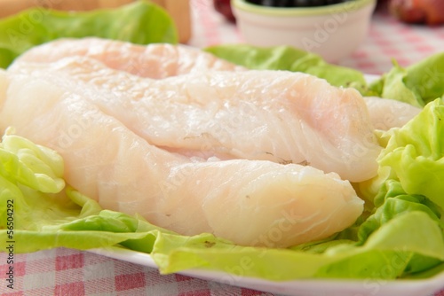 Photo: Filetto di pesce crudo Filetto di pesce crudo