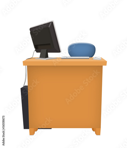 Illustration: Office Computer Office Computer
