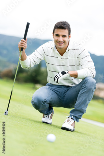 Photo: Male golf player Male golf player