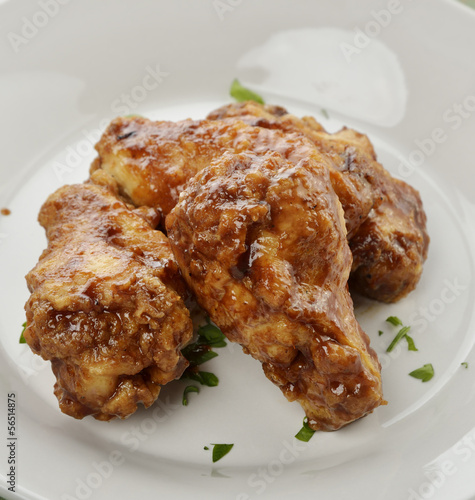 Photo: Chicken Wings With Barbecue Sauce Chicken Wings With Barbecue Sauce