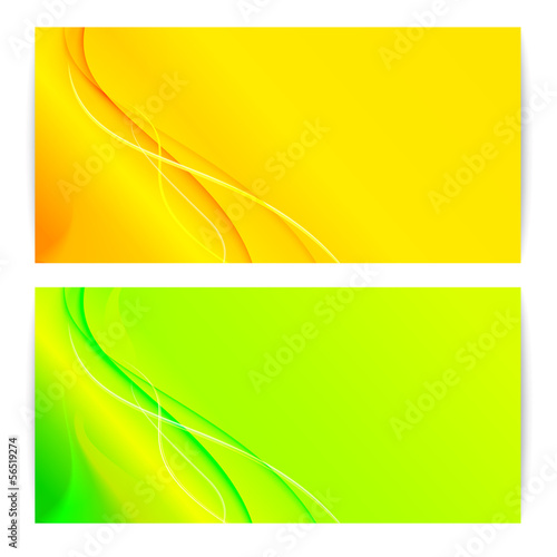 Illustration: Abstract banner set. Abstract banner set.
