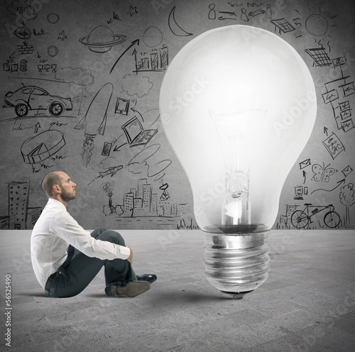 Photo: New idea of a businessman New idea of a businessman