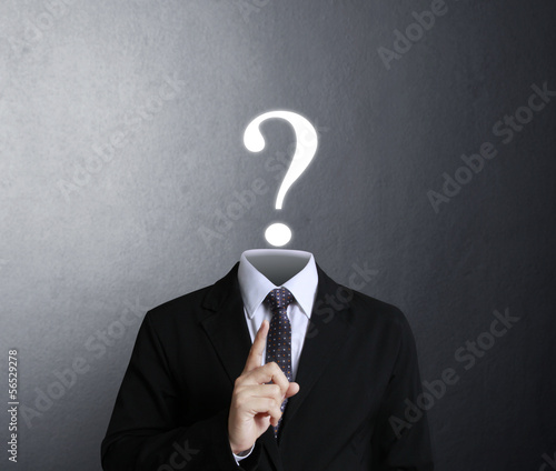 Photo: head instead of question mark head instead of question mark