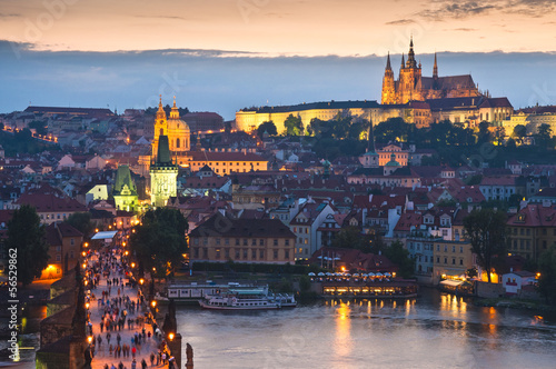 Photo: St Vitus Cathedral, Prague Castle and Charles Bridge St Vitus Cathedral, Prague Castle and Charles Bridge