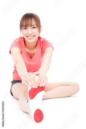 Photo: ストレッチする女性 ストレッチする女性