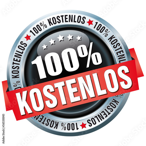 Vector: Button - 100% Kostenlos Button - 100% Kostenlos