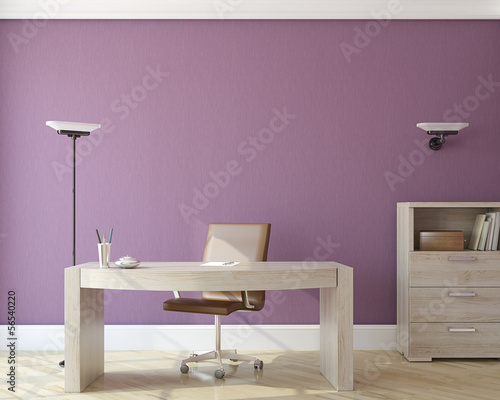 Illustration: Office interior. Office interior.