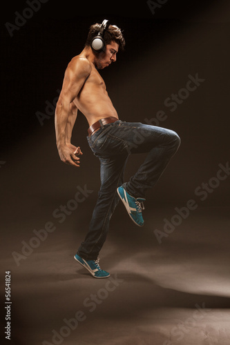 Photo: Dancing with headphones Dancing with headphones