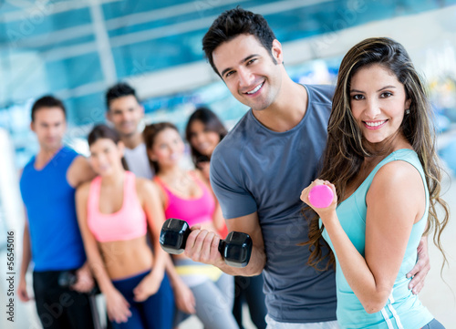 Photo: People at the gym People at the gym