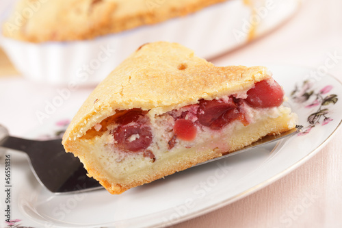 Photo: Basque cherry pie Basque cherry pie