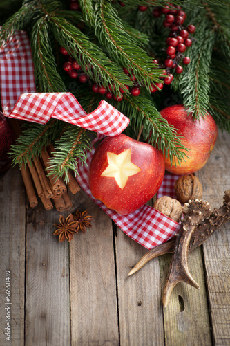 Photo: Weihnachtszeit, Äpfel Weihnachtszeit, Äpfel