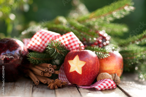 Photo: Weihnachtszeit, Äpfel Weihnachtszeit, Äpfel