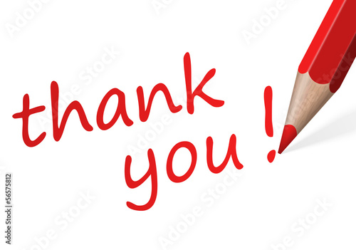 Vector: Stift mit Text " danke! " Stift mit Text " danke! "