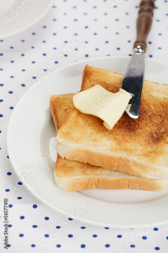 Photo: Toast mit Butter Toast mit Butter