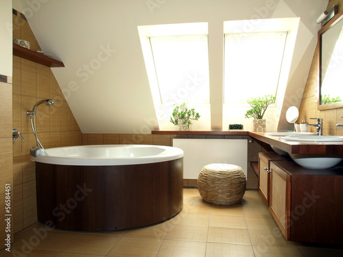 Photo: Bathroom in the attic Bathroom in the attic