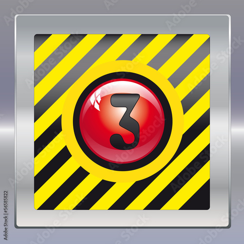 Vector: Alarm schwarz gelb rot 3 Alarm schwarz gelb rot 3