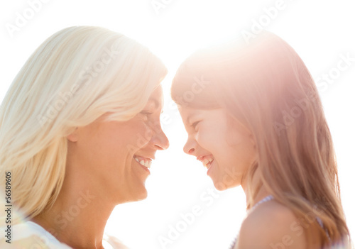 Photo: happy mother and child girl happy mother and child girl