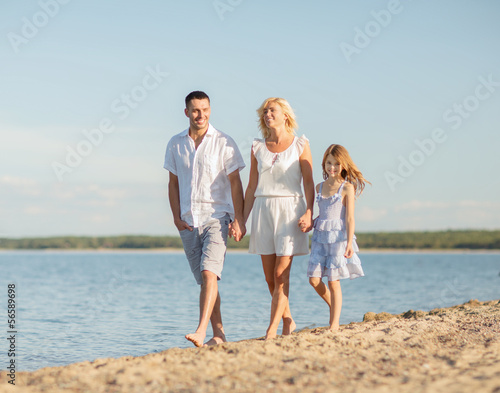 Photo: happy family at the seaside happy family at the seaside