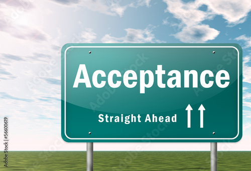 Illustration: Highway Signpost "Acceptance" Highway Signpost "Acceptance"