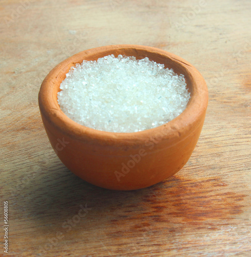 Photo: sugar in clay pot sugar in clay pot
