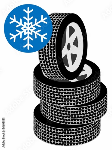 Vector: Winterreifen Winterreifen