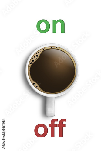 Illustration: Wach durch Kaffee Wach durch Kaffee