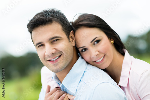 Photo: Loving couple outdoors Loving couple outdoors
