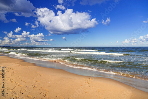 Fototapeta Baltic Sea beach in Poland