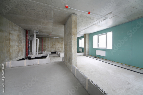 Photo: Fire alarm system, wet zone in flat, building under construction Fire alarm system, wet zone in flat, building under construction