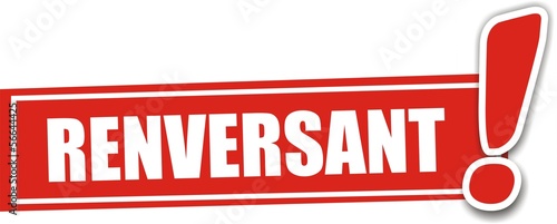 Vector: étiquette renversant étiquette renversant