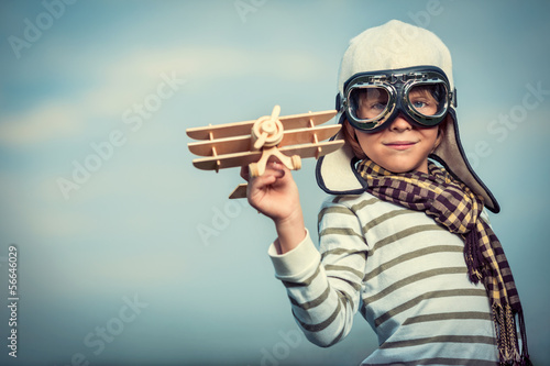 Photo: Pilot with plane Pilot with plane
