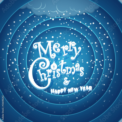 Vector: Retro cartoon Christmas background. Merry Christmas and Happy Ne Retro cartoon Christmas background. Merry Christmas and Happy Ne