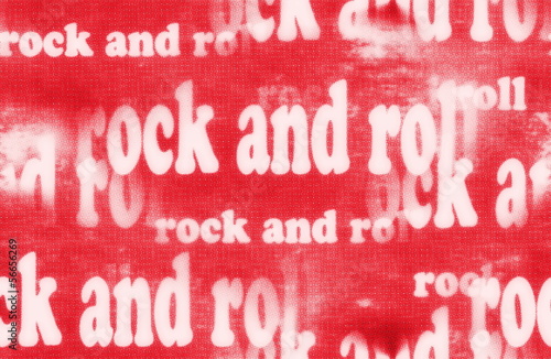 Illustration: Concept Rock and roll word backgrounds and texture Concept Rock and roll word backgrounds and texture