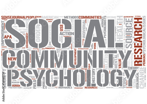 Vector: Community psychology Word Cloud Concept Community psychology Word Cloud Concept
