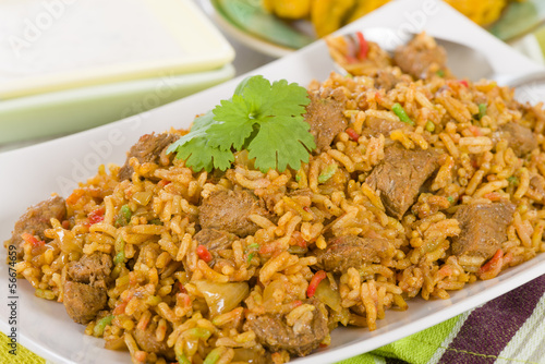 Photo: Mutton Byriani - Lamb and rice cooked with spices. Mutton Byriani - Lamb and rice cooked with spices.