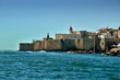 Old Acre walls from see Old Acre walls from see