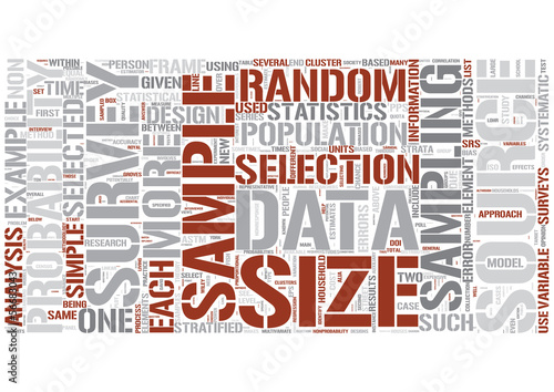 Vector: Statistical sampling Word Cloud Concept Statistical sampling Word Cloud Concept