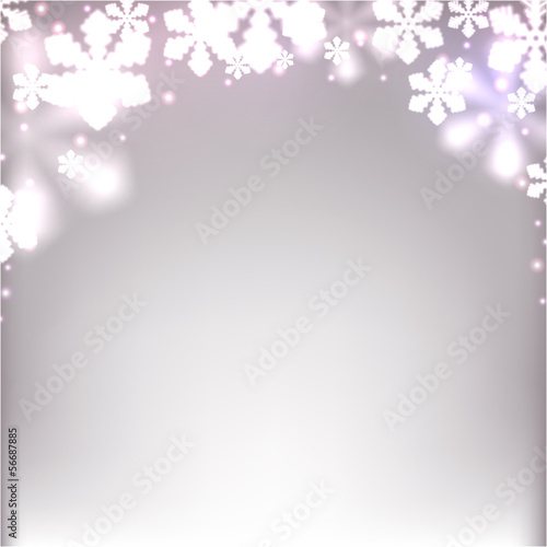 Vector: Christmas background with defocused snowflakes. Christmas background with defocused snowflakes.